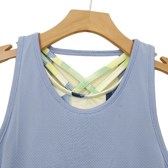 Ideology Tank Top Womens Large Blue Open Back Breathable Lightweight Athletic - Picture 3 of 10